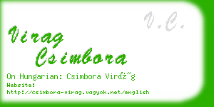 virag csimbora business card